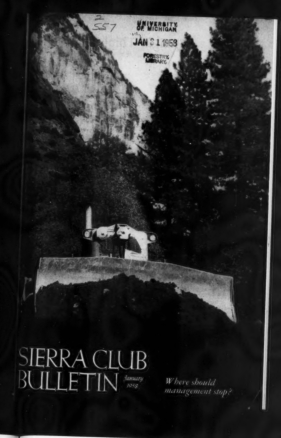Sierra Club Bulletin 1958 Vol 43 No 1 January cover